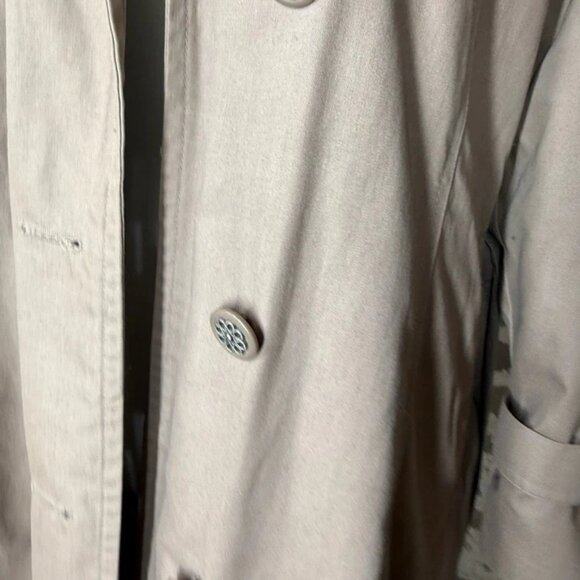 London Fog Limited Edition VTG Trench Coat Womens 8 Petite Brown Overcoat - Picture 2 of 9